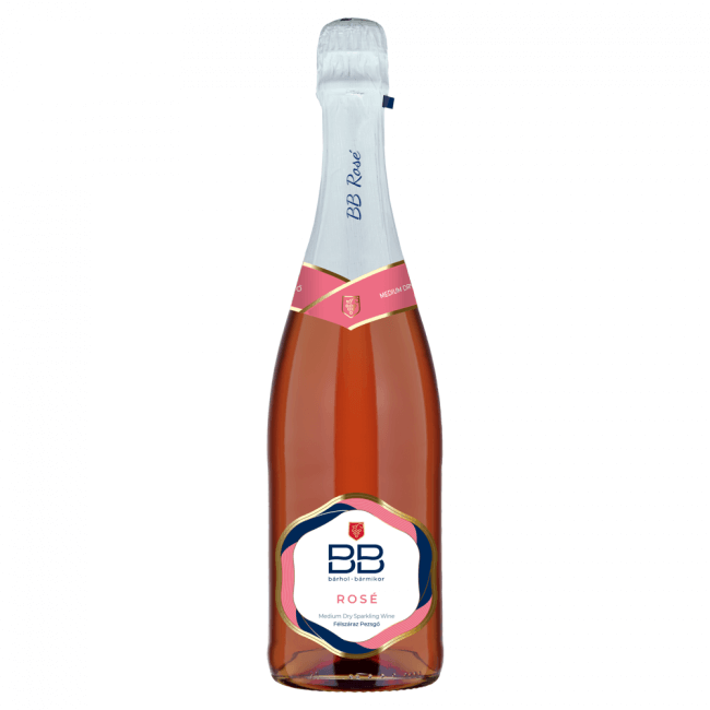 BB Schaumwein Rose' felszaraz Medium Dry, halbtrocken, 0,75 l - Ungarische  Produkte